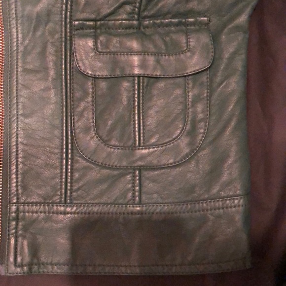 60% polyurethane, 40% varicose Moto Jacket - Picture 4 of 5